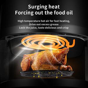 8L English air fryer oven Oil free Airfryer touch screen
