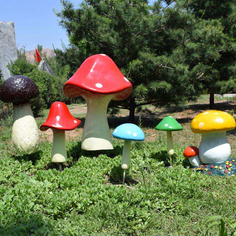 仿真蘑菇雕塑玻璃钢水果蔬菜种植基地大棚园林户外草地景观摆件