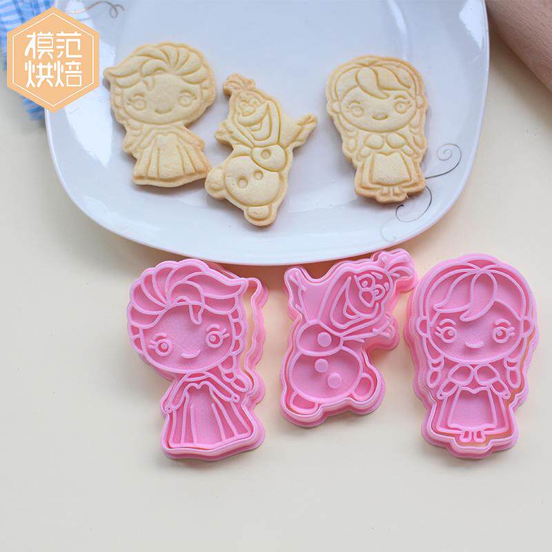 3d立体按压式饼干模具卡通个性定制饼干模具翻糖烘焙工具