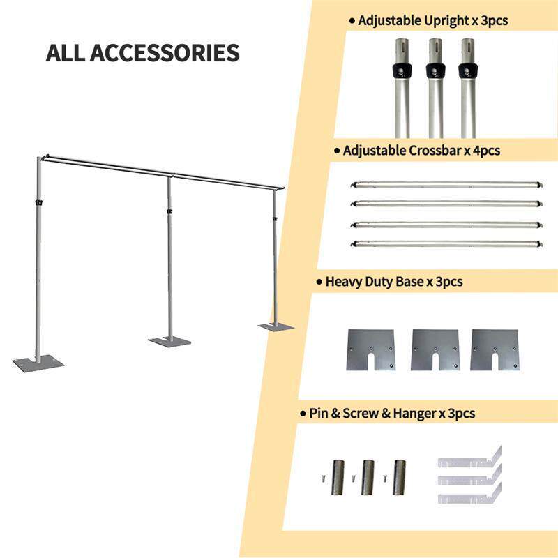 厂直销加粗婚庆BR-LG01背景纱伸缩工支帷撑架婚礼背景支架婚庆幕
