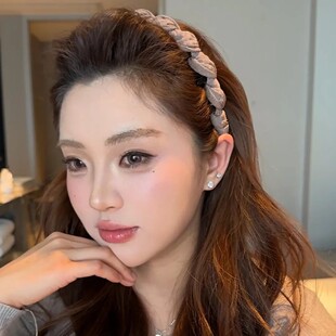 麻花编织扭结高颅顶发箍女正反两戴日常百搭发卡洗脸防滑头箍发饰