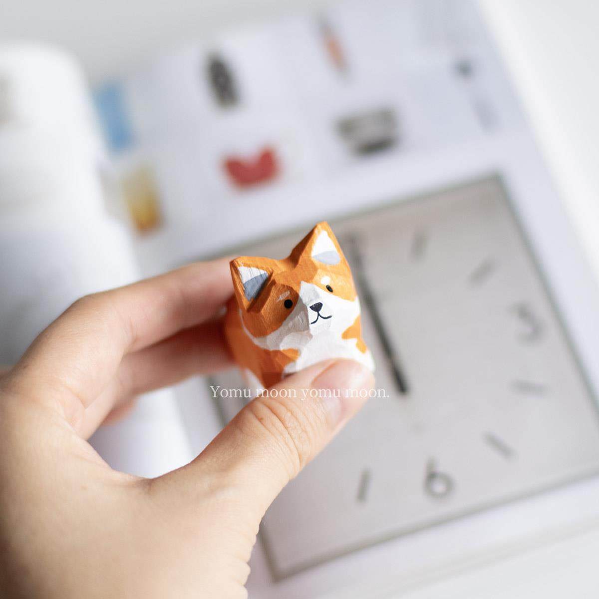 木雕小摆件 可爱治愈动物柯基老虎兔子猫咪柴犬桌面装饰品纯手工,家居饰品,桌面摆件,淘宝优惠券,粉丝福利购,淘宝优惠卷