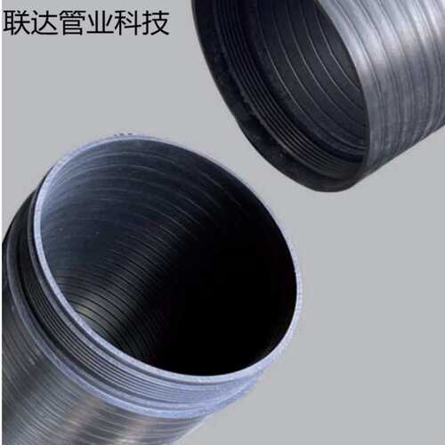 自锁式PE置换管12.5KN柔性密封聚乙烯缠绕实壁排水管自锁式拉顶管