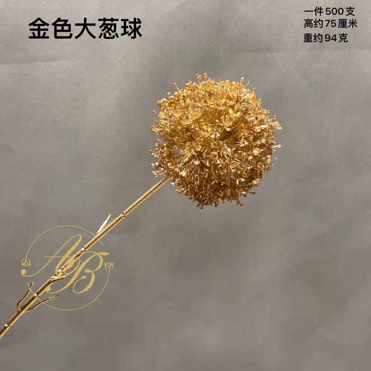 花假仿真花植物系列贝壳叶花叶婚礼金色仿真装饰龟背金色塑料