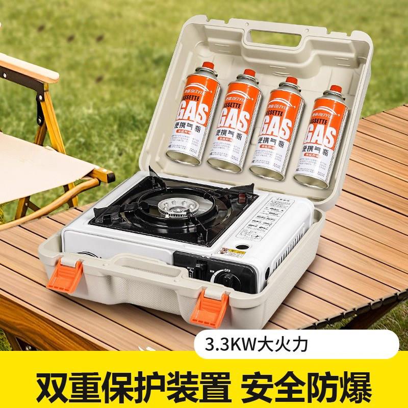 德国卡式炉户外野外炉具炊具可携式瓦斯炉火锅燃气罐炉瓦斯竈全套
