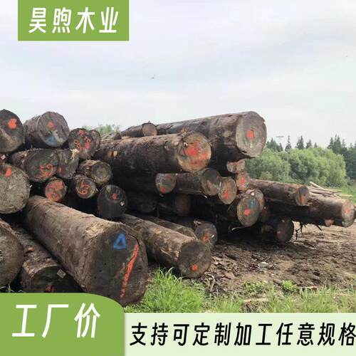 杉木云杉铁杉古建圆柱圆木防腐实木烘干板材云杉建筑工程木方