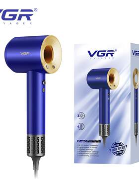 VGR445跨境新款高速无刷电吹风机带过热保护家用速干冷热风吹风筒