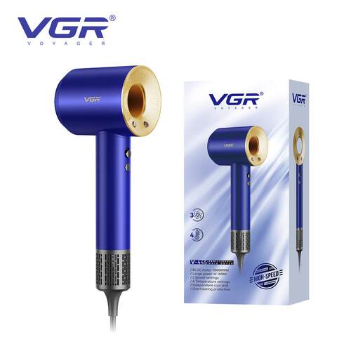 VGR445跨境新款高速无刷电吹风机带过热保护家用速干冷热风吹风筒