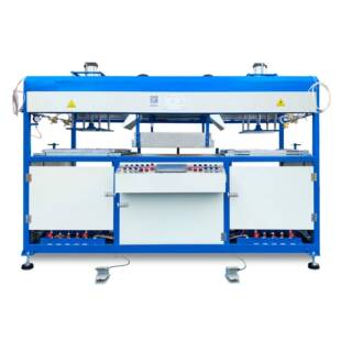 广东厂家供应半自动双工位TPU软塑成型机双头定位吸塑成型机器