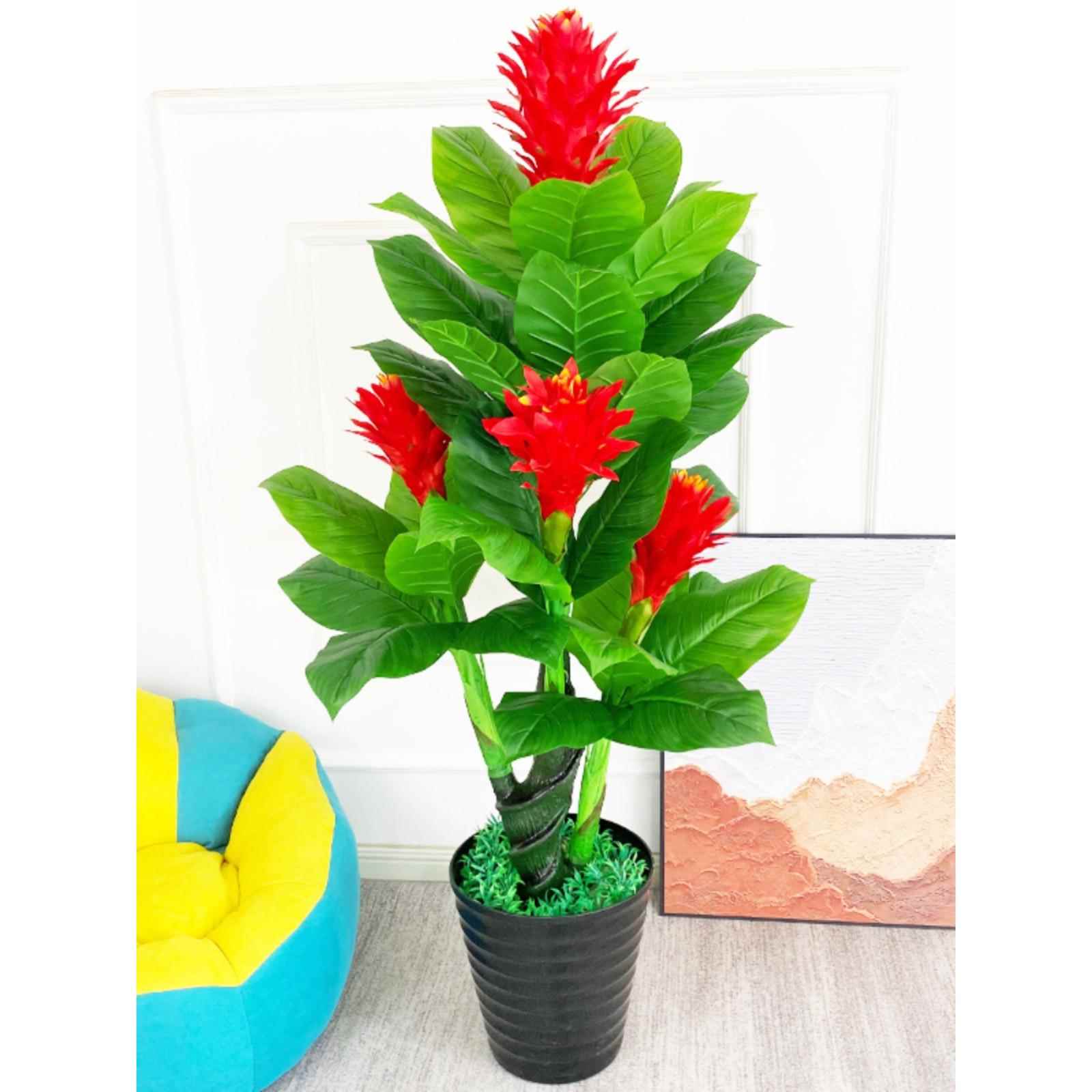 花轻奢牡丹塑料花绿植室内大盆栽仿生绿植摆件假植物