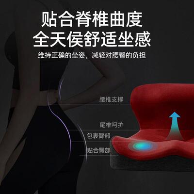护腰靠坐垫一体四垫季通防滑耐棉脏记忆YX-YT-01椅子用带靠背久坐