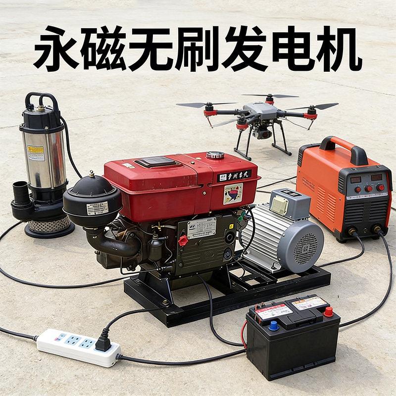 单相三相380伏无刷稀土永磁变频发电机3KW5KW8KW15千瓦26KW20KW