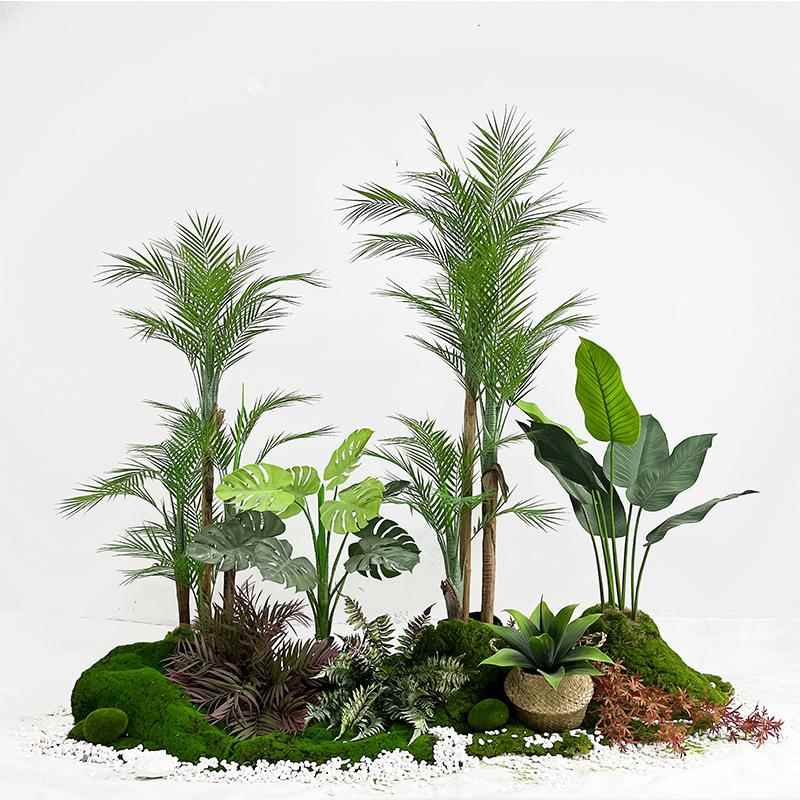 北欧风仿真造景绿植树棕榈树仿真植物盆栽散尾葵盆栽散尾仿真树