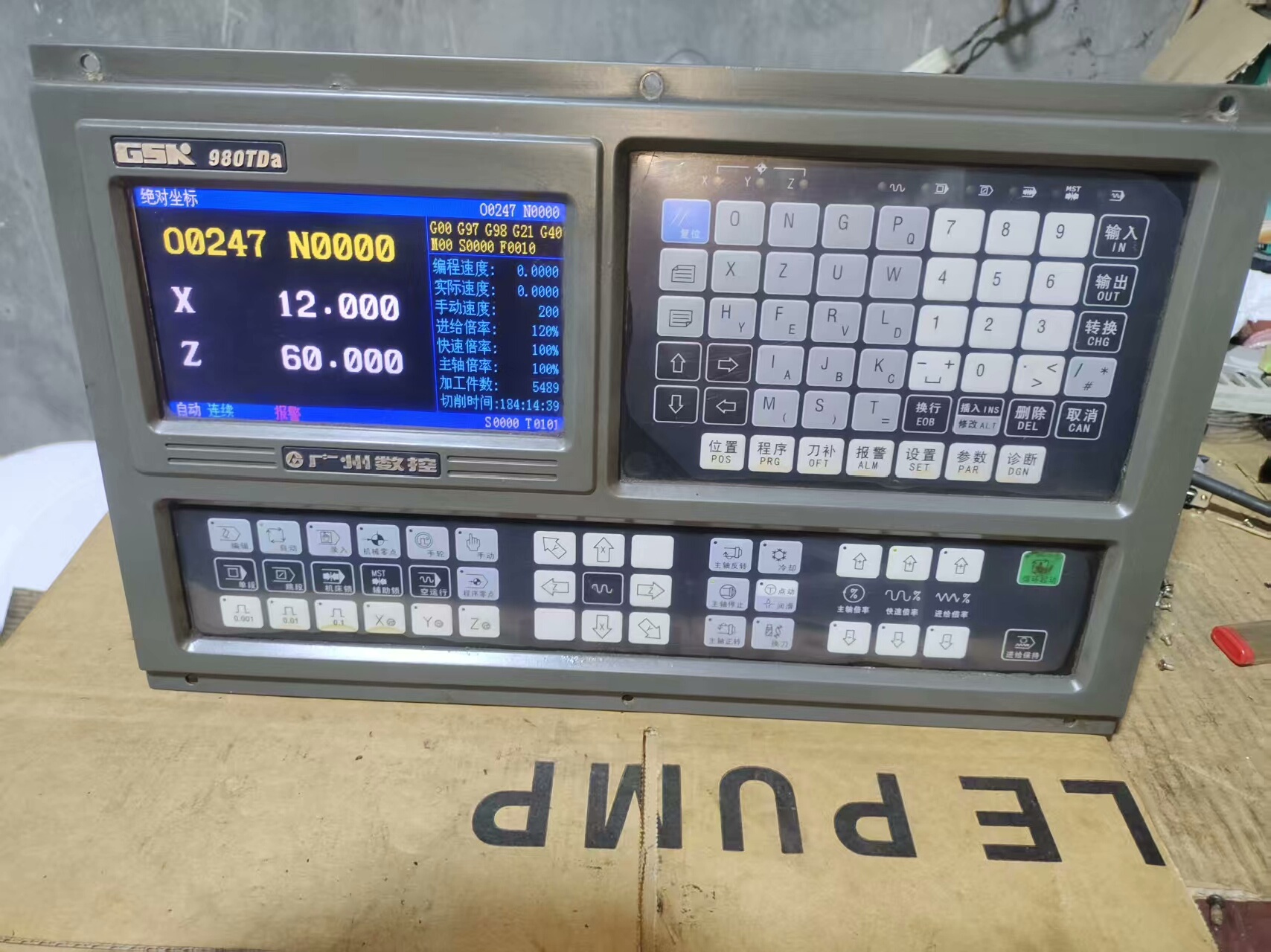 广数980TDa数控系统，正常拆机，成色不错 ，主板很新，电
