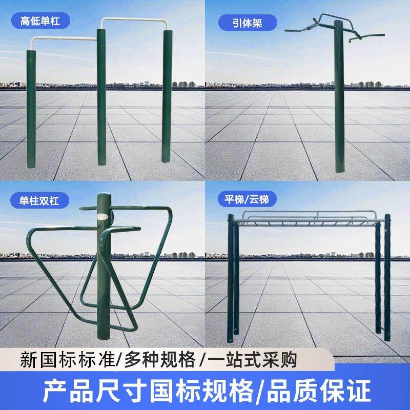 室外云梯肋木架学校体育器材单杠组合小区广场社区新国标健身路径