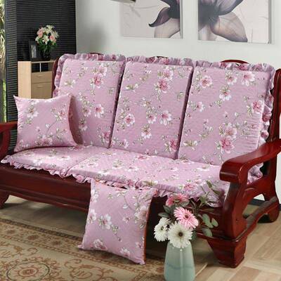 实木沙发垫靠背加海绵中式红椅木沙厚发KFU带坐垫联邦垫木质沙发