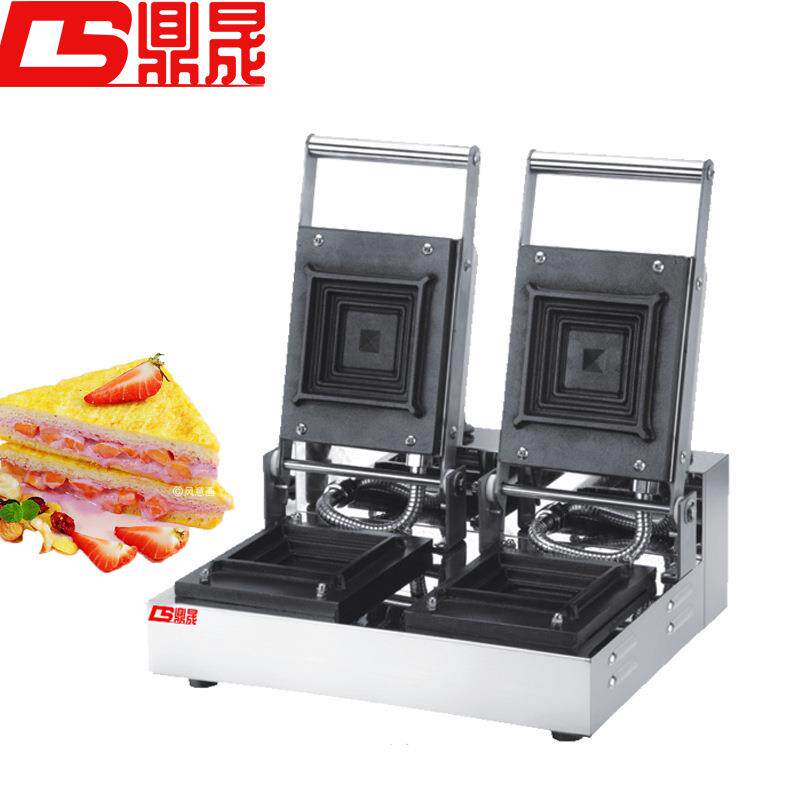 鼎晟9爆浆珍珠奶茶吐司机热压三明治机口袋面包方包商用三文治机