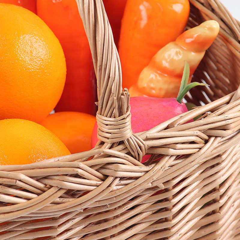 田园藤编手提花篮柳编水果篮野餐收纳篮编织伴手礼品月子鸡蛋篮子,收纳整理,其他收纳篮,淘宝优惠券,粉丝福利购,淘宝优惠卷