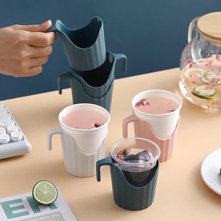 一次性杯子杯套纸杯托商务杯托塑料防烫杯架家用办公茶托杯垫底聚