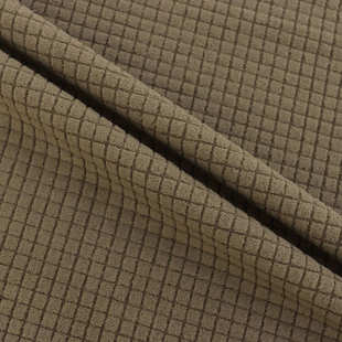 240g弹力小方格摇粒绒布料 靠枕抱枕菠萝格沙发面料厂家现货 时装