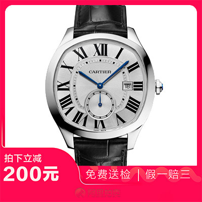 捡漏95新卡地亚DRIVE系列精钢自动机械男表手表WSNM0004