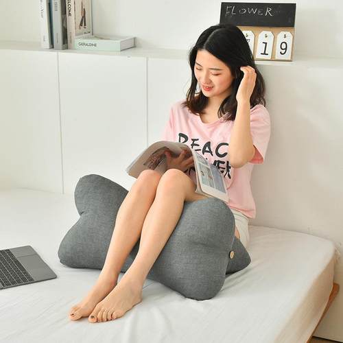 日式水洗棉骨头护腰枕垫床头沙靠垫发靠腿背抱枕孕妇腰枕脚sxm-gt