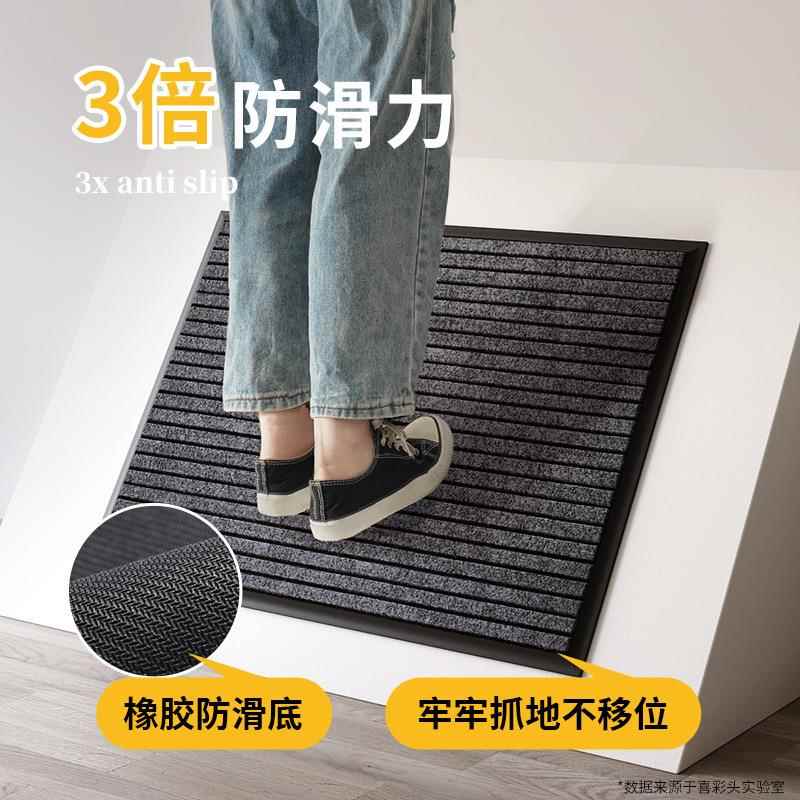 电梯入户门条纹橡胶口垫防滑垫地电梯厢专用进门耐酒店地轿毯除尘