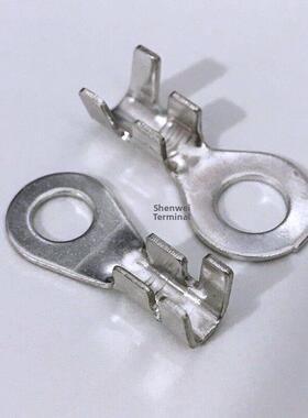 8.2mm圆形接线片端子O型接地片DJ431-8C汽车电瓶接地环接头0.8厚