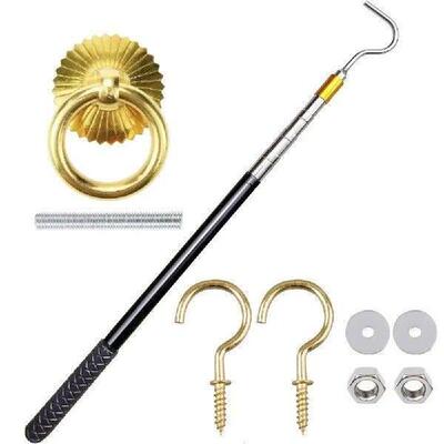 Stainless Steel Attic Ladder Pull-Down System Kit