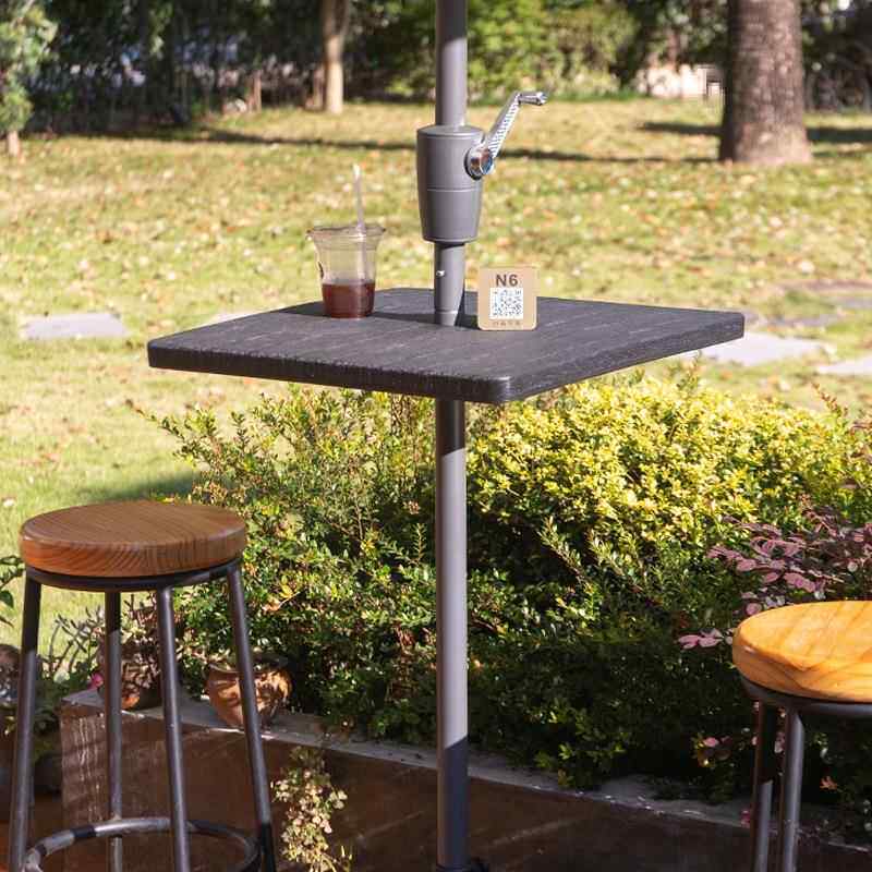 可升降户外桌遮阳伞摆摊小桌椅户外伞用便携式耐用折叠悬挂桌