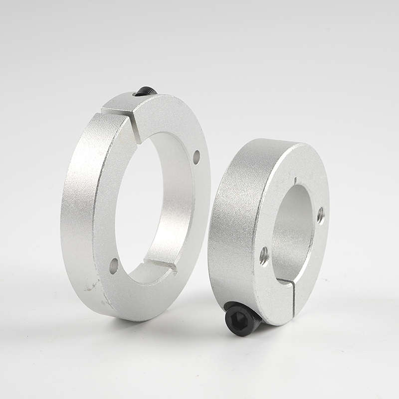 铝合金带螺纹孔分离型光轴顶丝固定环夹紧环夹轴限位环止动螺丝环