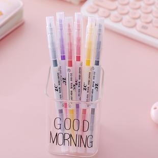 高档创儿童文意具小礼品批 学生礼物幼儿发园奖品 双头小荧光笔标