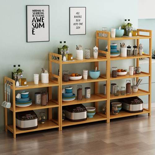 纳置架多层杂物收架厨房卧室客厅木阳物台落地AL100464式实质隔断