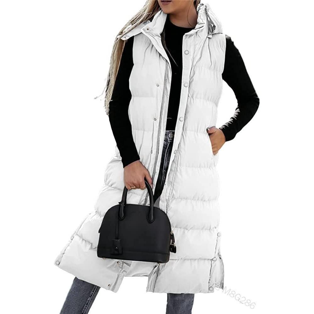 Fashion Color Vest Jacket Top Casual Mid-Length
