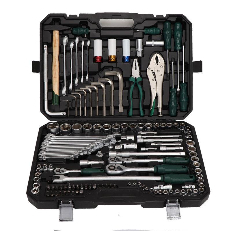 142件套多功能套筒棘轮扳手汽修家用组套工具套装