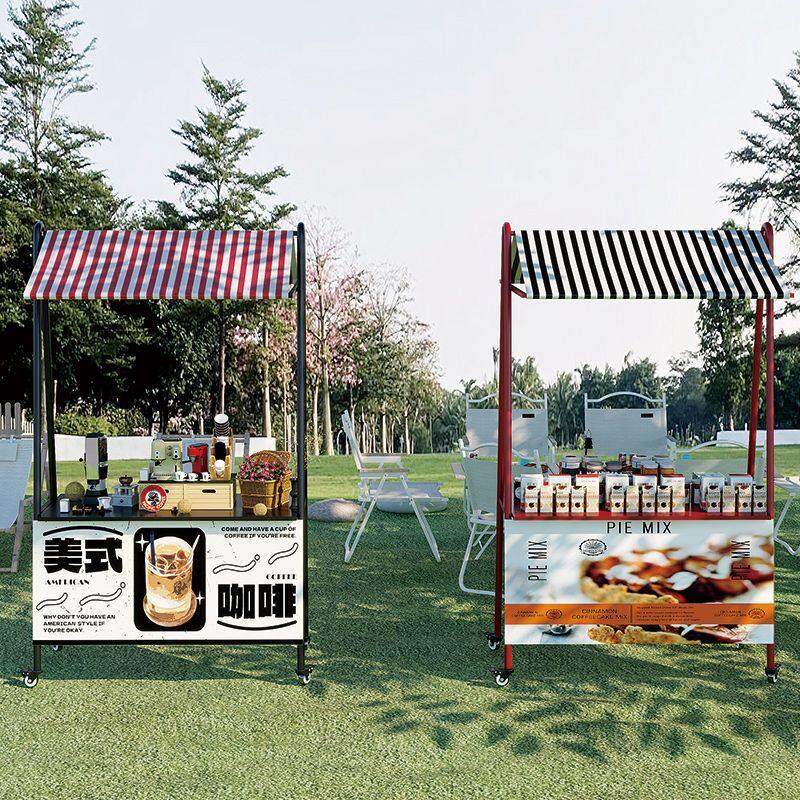 户外集市网红摆摊促销移动花车架子展示架地摊夜市折叠活动摊位