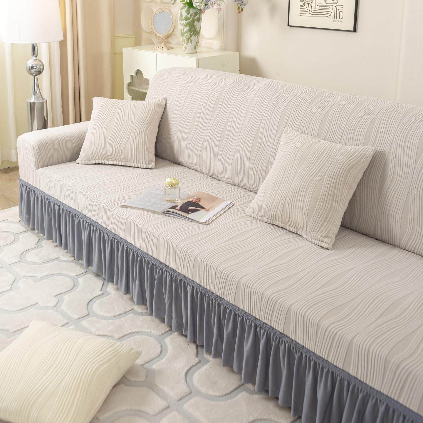 沙发垫四季通用防滑加厚全包全套客厅三人一字直排皮沙发套罩盖巾