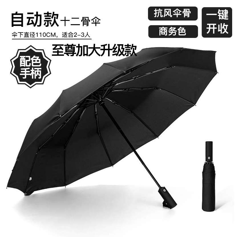 新款自晴动雨伞男折叠太阳加大加女固雨两用防晒防紫外线定制伞遮