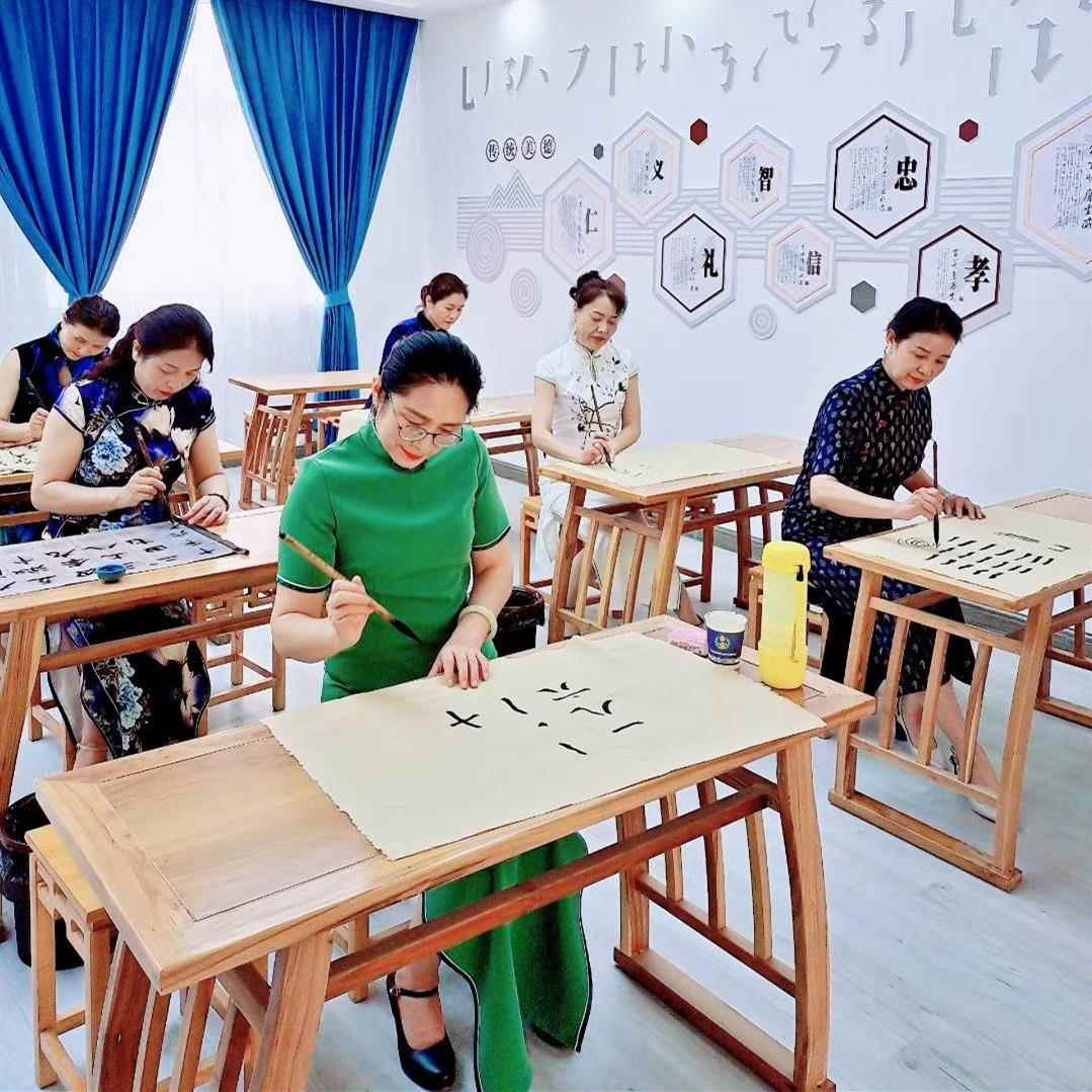 需定制实木国学桌画案琴桌书法围棋象棋盘桌双人学生课桌榆木中式