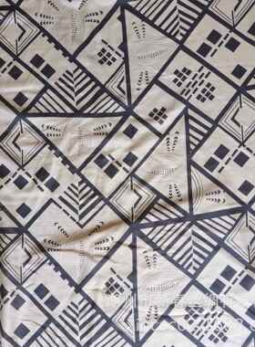 真丝面棉织料12CCLm/m丝棉纺印花垂坠轻盈交丝柔宽幅薄款新中式垂