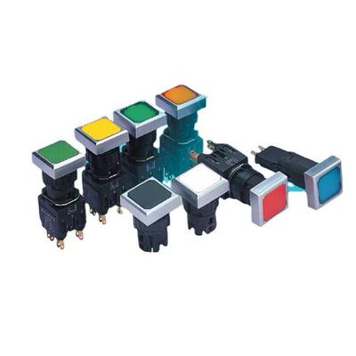 天逸φ16带灯按钮开关LA42(S)PDF带灯方形按钮豪华镀金触点按钮