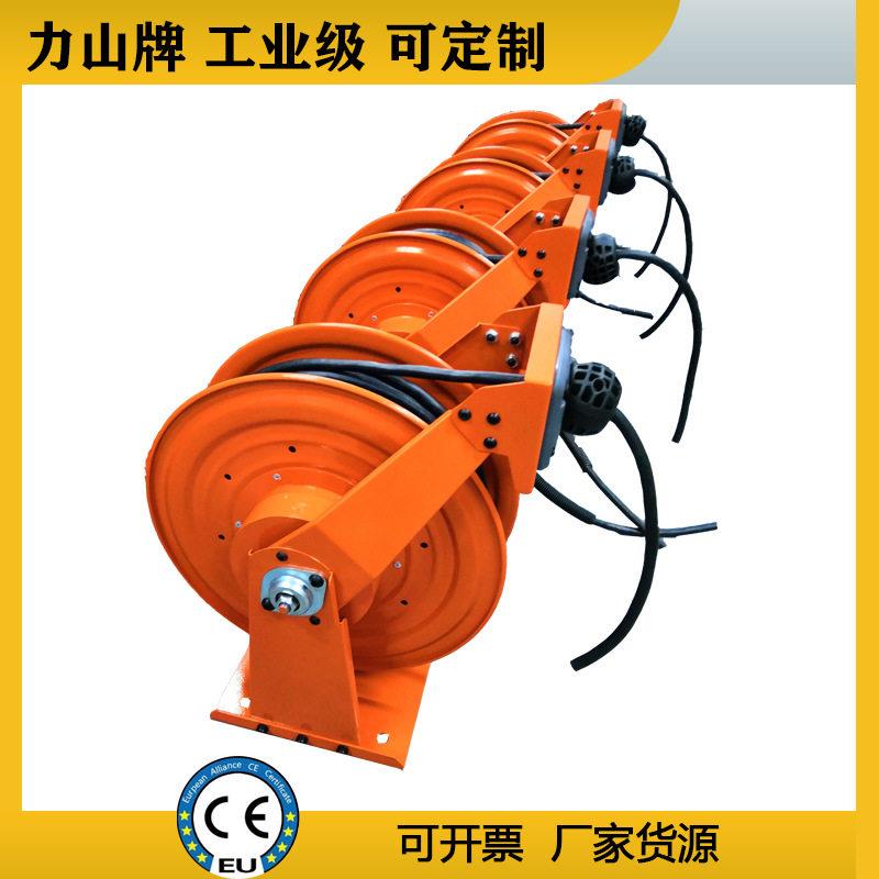 弹簧车载自动伸缩电缆卷盘光纤卷筒电缆卷盘工业级力山电线卷线盘