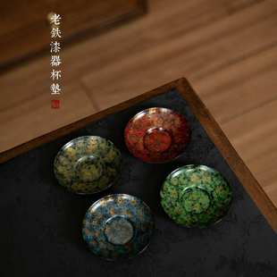 饰盘底盘 批发复古茶杯垫隔热垫家用杯托茶托功夫茶具配件盘子装