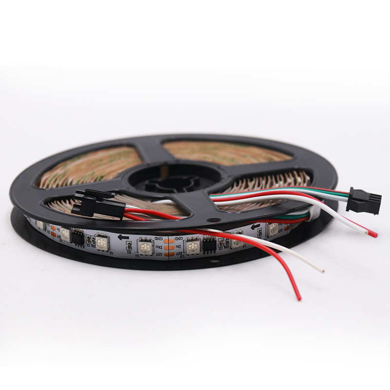 led灯带12V5050幻彩灯带RGB灯条遥控60灯防水灯带KTV闪光流水灯带