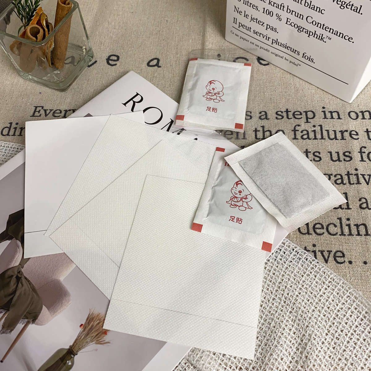 4893 家用生姜艾草温和驱寒足贴 50贴