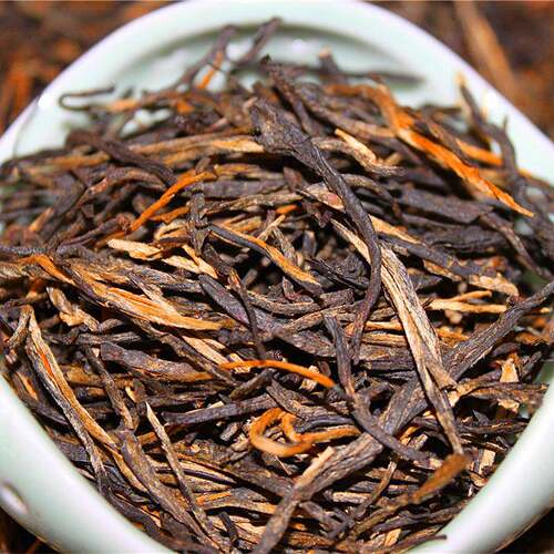 云南滇红茶 凤庆 经典58 松针 红茶 直条 理条松针 一芽一叶