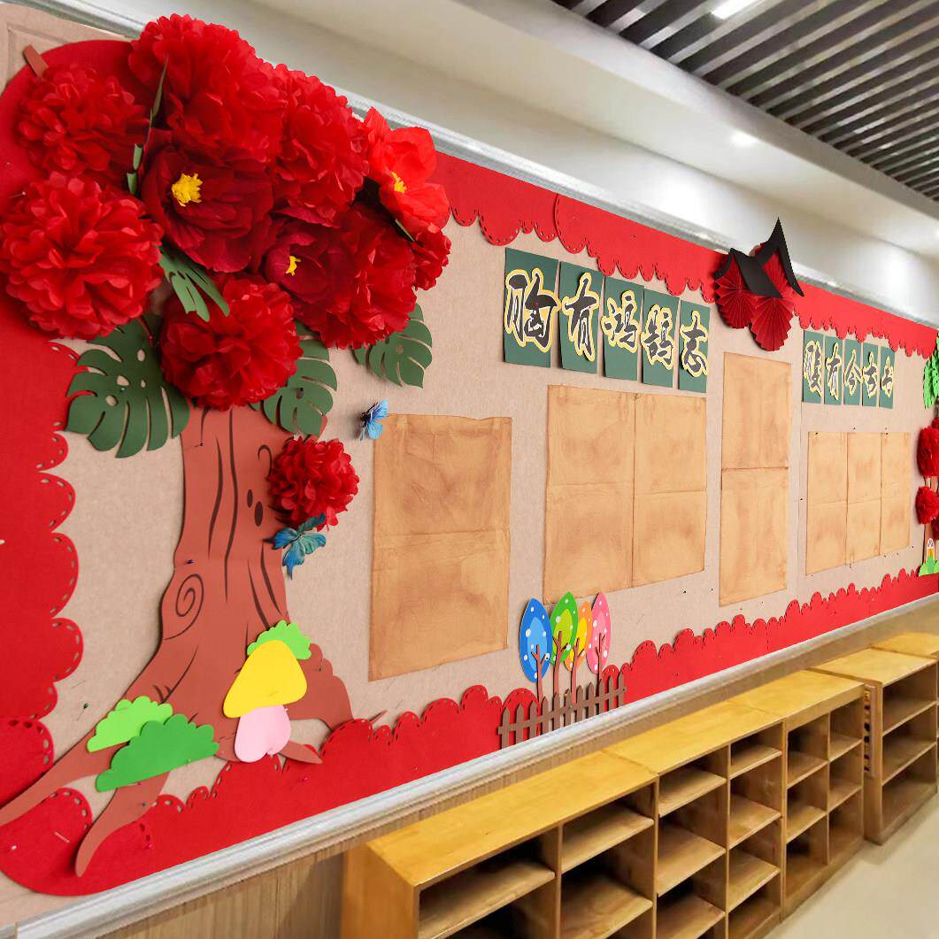 幼儿园新学期开学春天款主题黑板报墙面墙饰贴班级环创装饰材料包