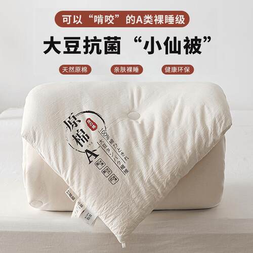 超软糯A类大豆纤维被子冬天加厚保暖春秋被冬季被单双人宿舍被芯
