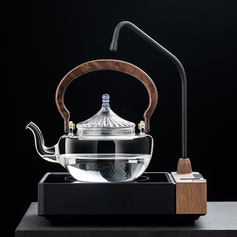 2024年新款上水电陶炉煮茶壶家用烧水壶大煮水玻璃茶壶抽水煮茶器