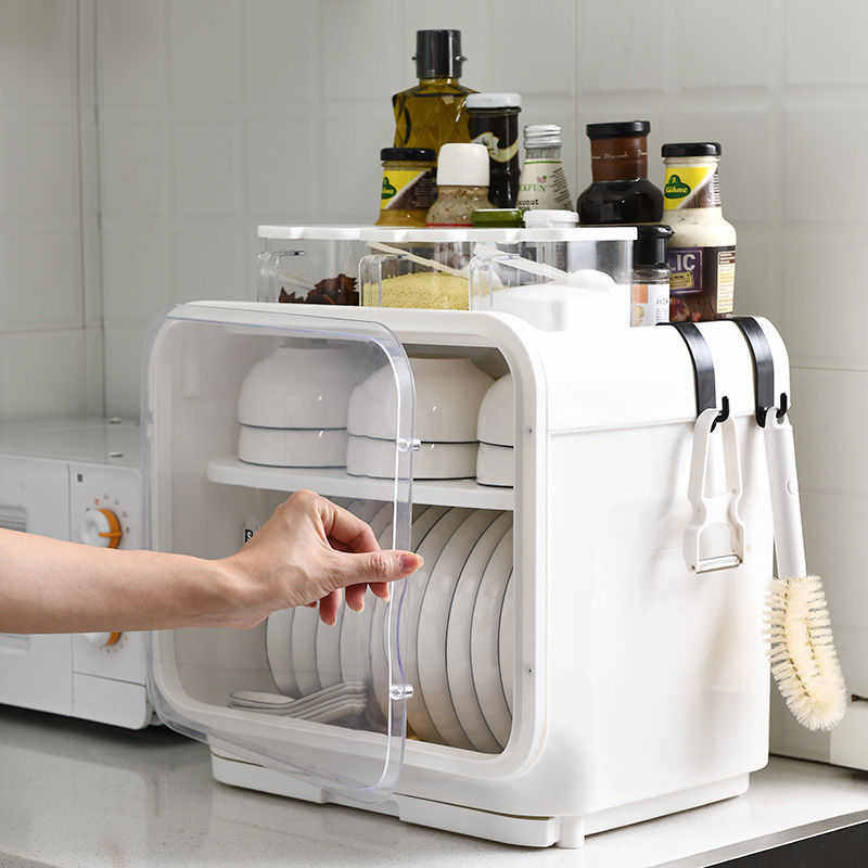 碗柜小型家用碗筷收纳盒带盖厨房餐具沥水装放盘子碗碟箱塑料批发,厨房/烹饪用具,厨房抽屉置物架,淘宝优惠券,粉丝福利购,淘宝优惠卷